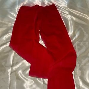 Red bandini pants